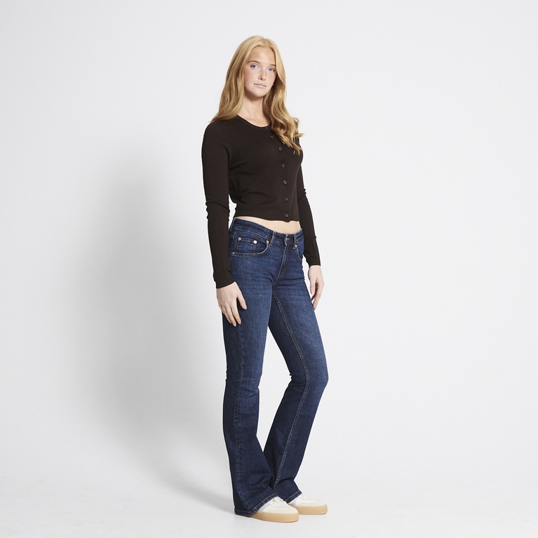 Fine-knit cardigan "Stine" Brown